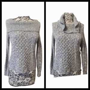 American eagle outfitters cable knit cowlneck sweater   xs
